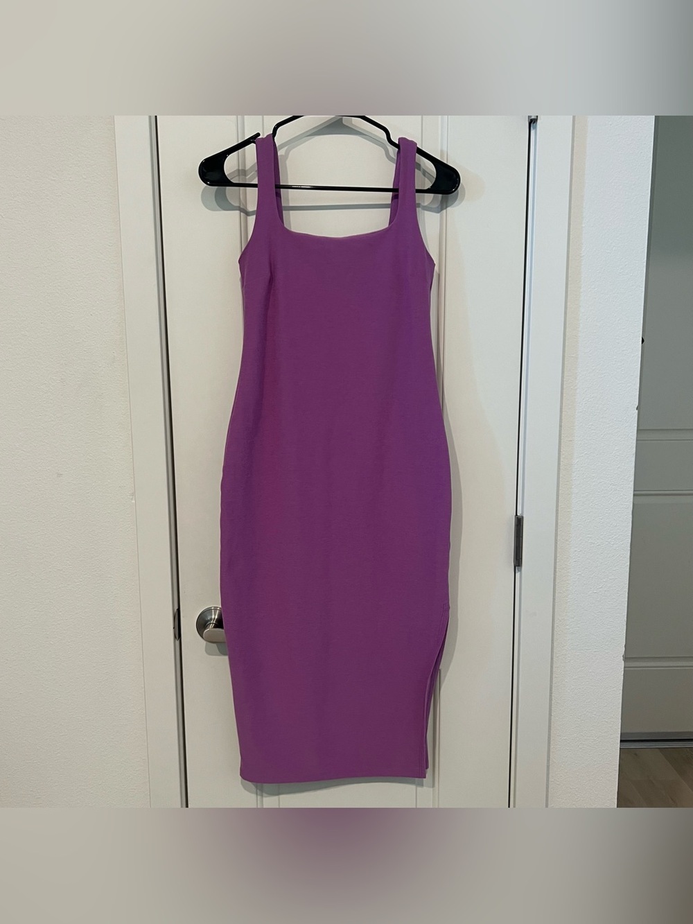 Beyond Yoga Icon Spacedye Midi Dress Purple Slit Sz S #Athleisure - Picture 2 of 10